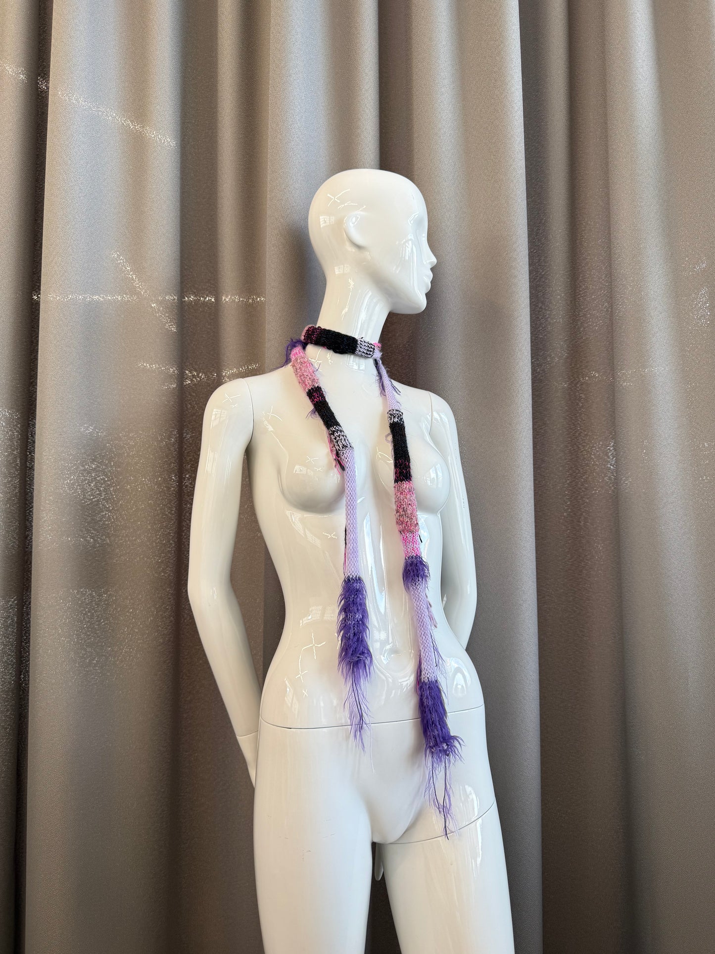 Super skinny scarf light purple
