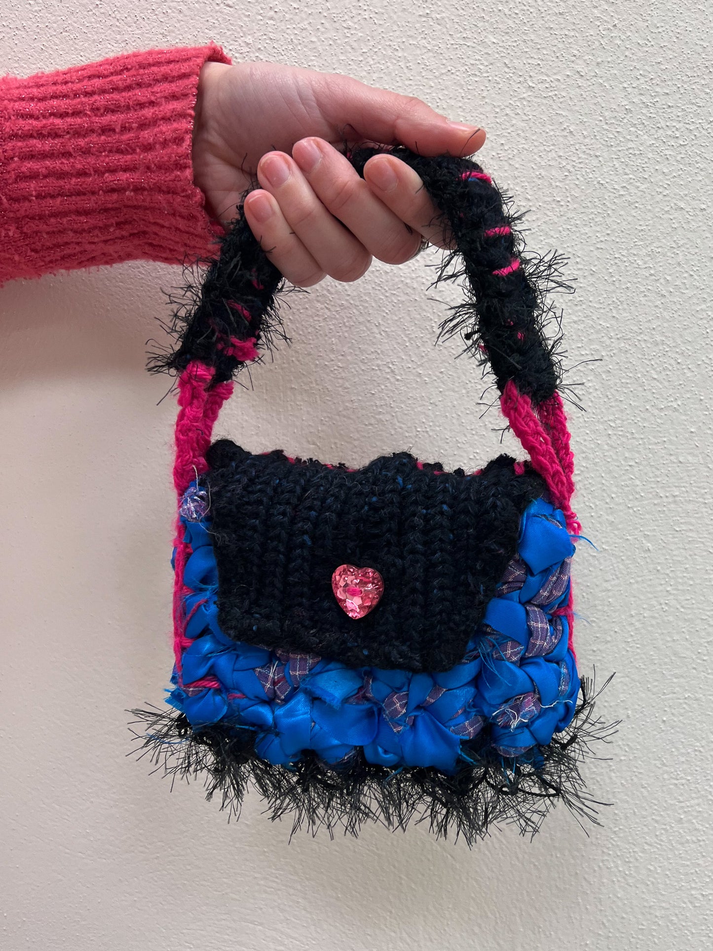 Heart bag blue