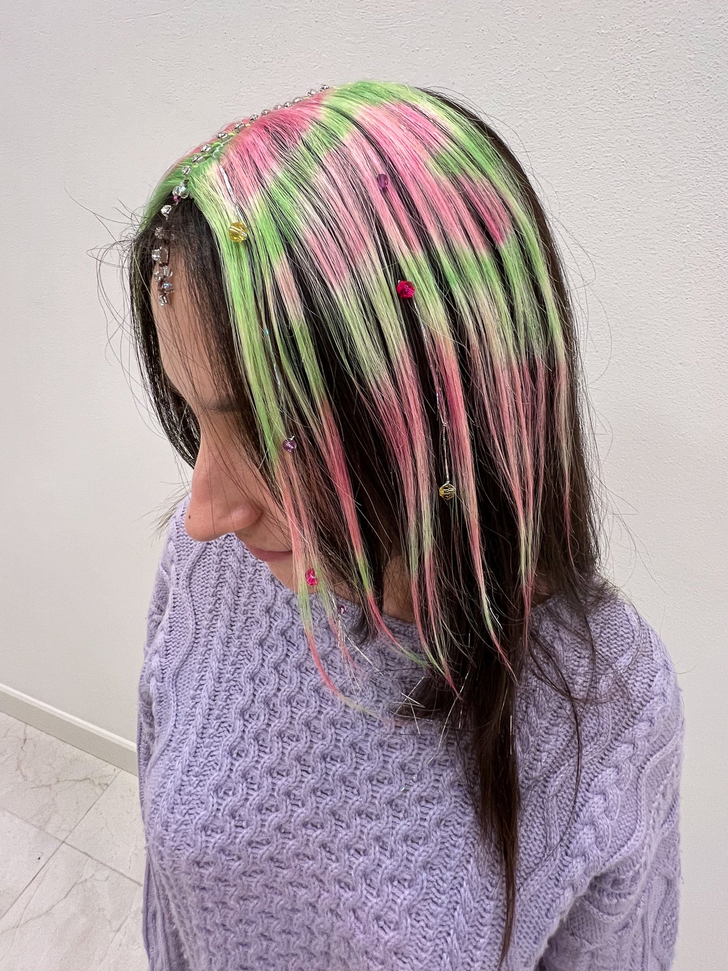 Wig glitter