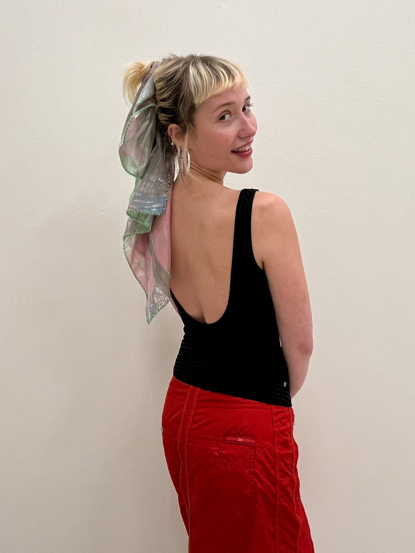 TATi scarf silk/lurex mix