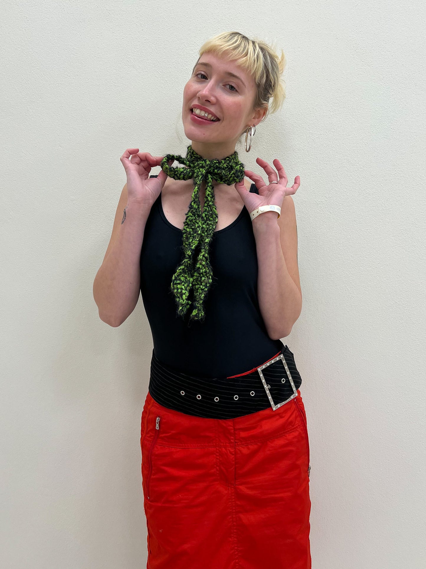 Skinny scarf green