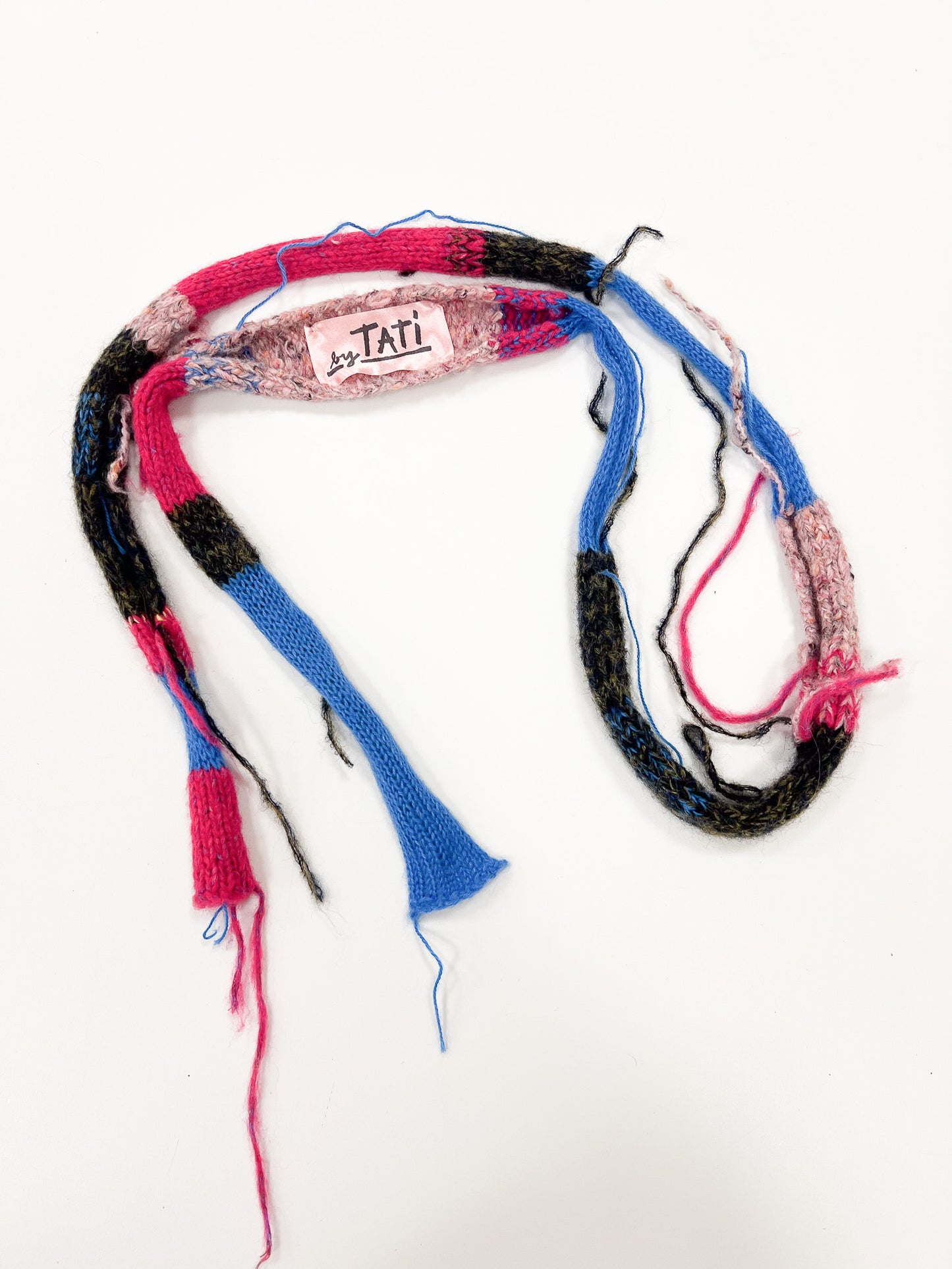 Super skinny scarf blue