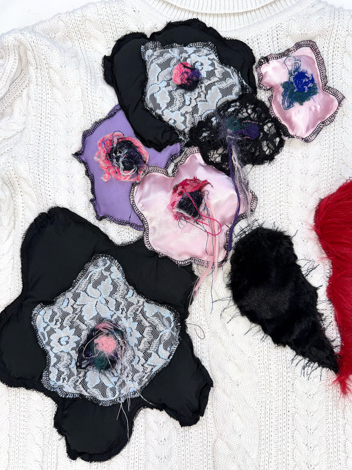 Broken heart patched dress