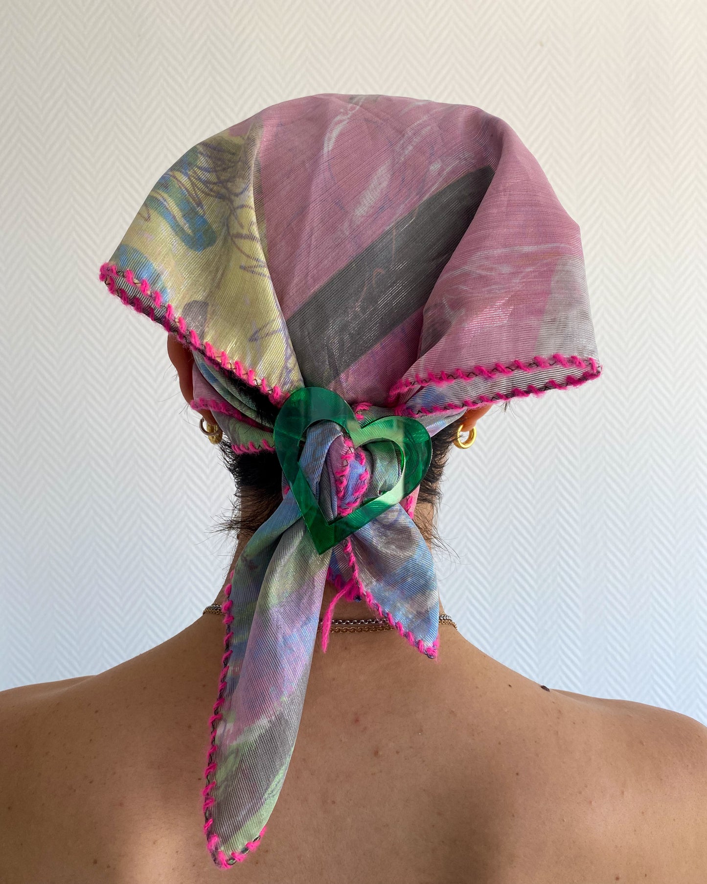 TATi scarf silk/lurex mix