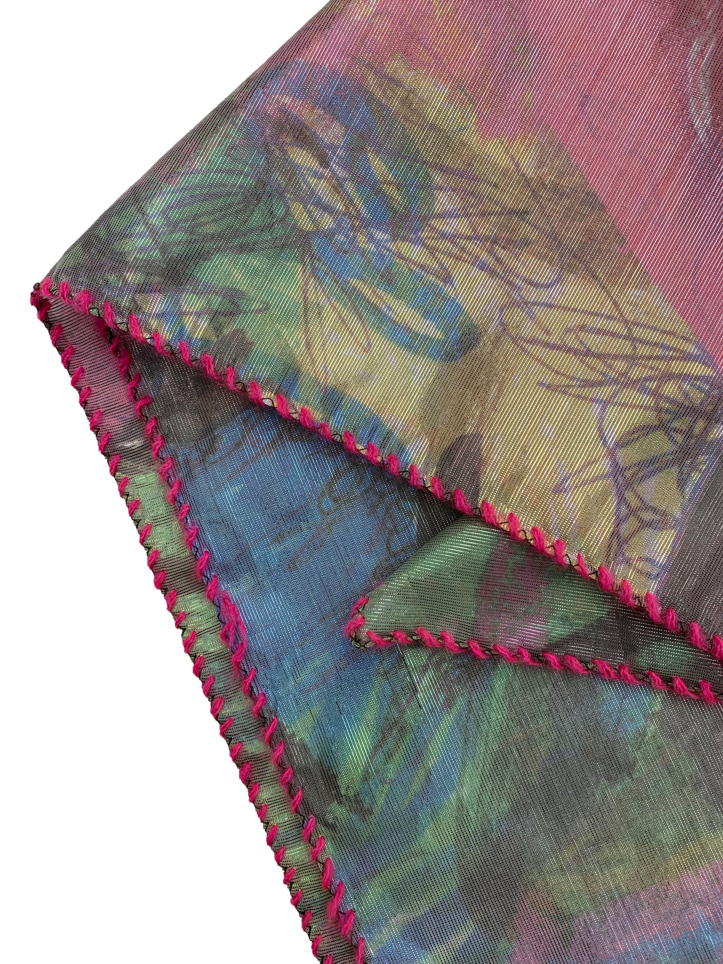 TATi scarf silk/lurex mix