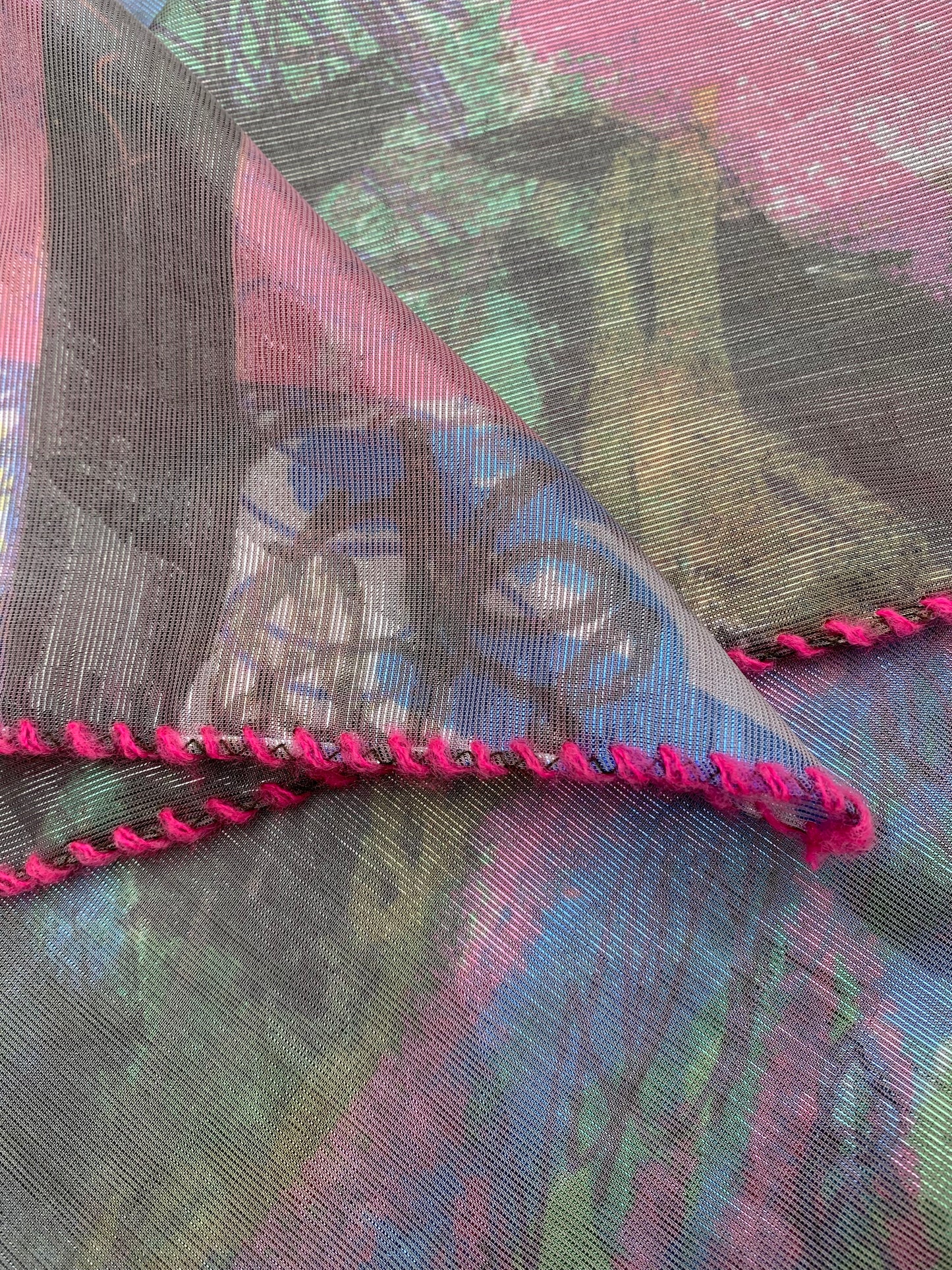 TATi scarf silk/lurex mix