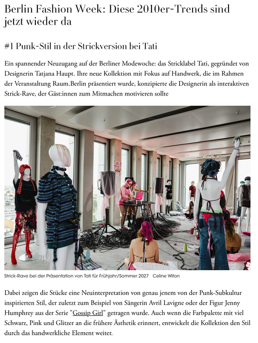 VOGUE Germany Berlin Fashion Week SS26/27
