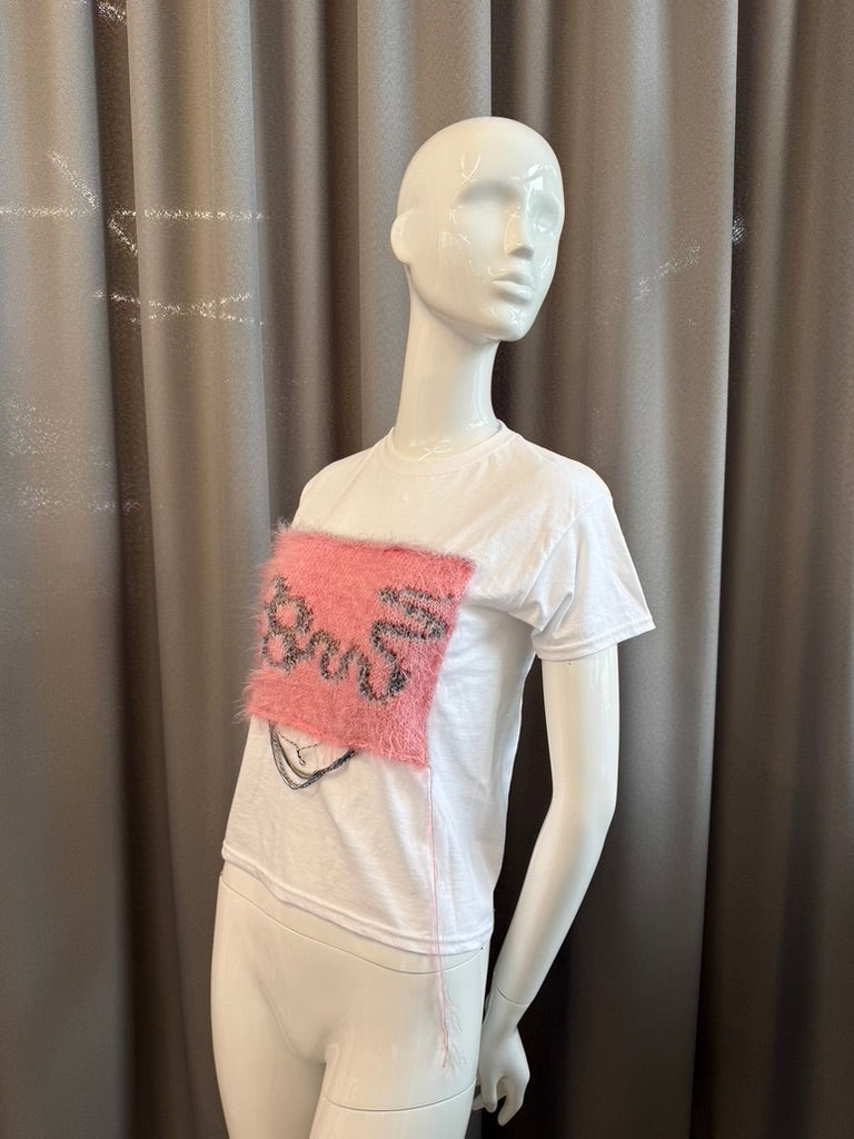 Knit T-Shirt "Flower"