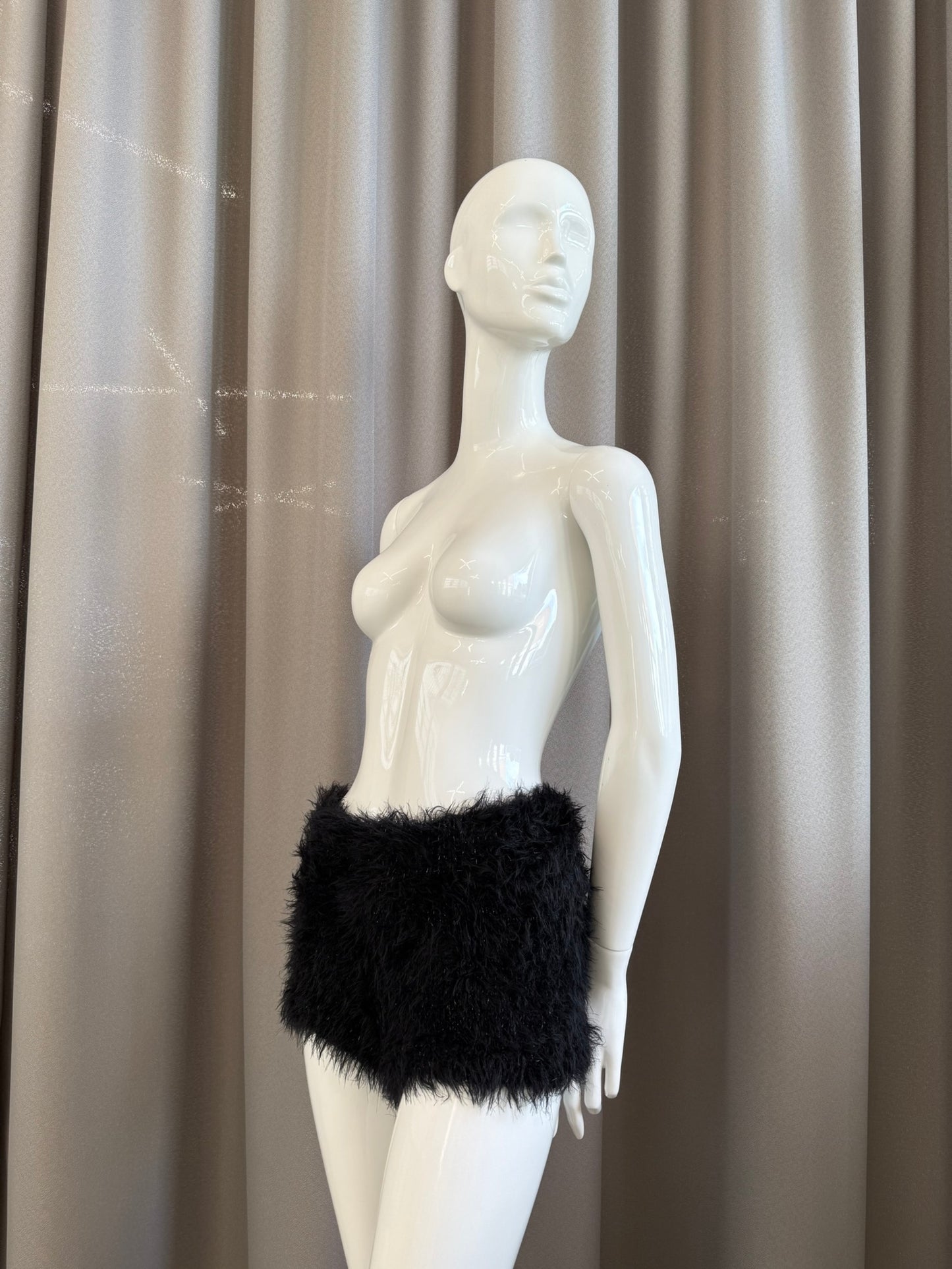 Hairy panty black