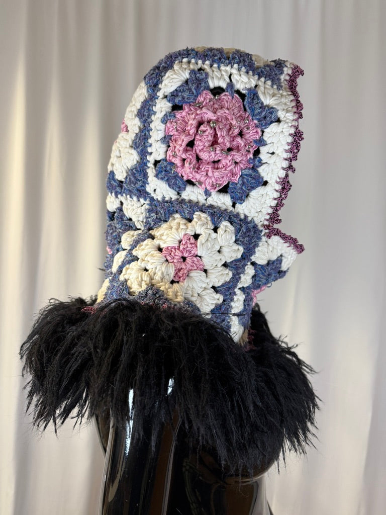 Flower crochet hat SHOW PIECE