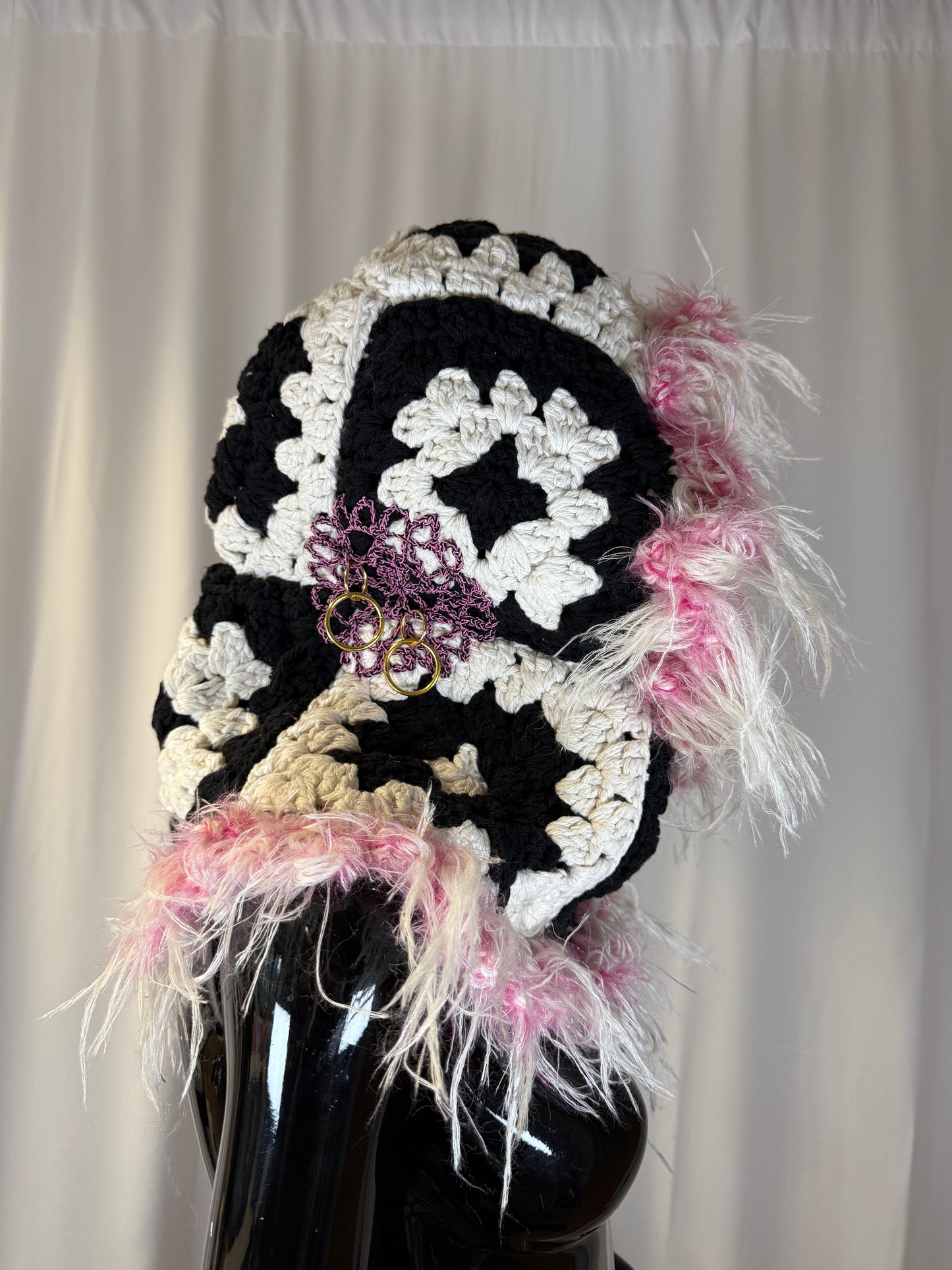 Flower crochet hat SHOW PIECE