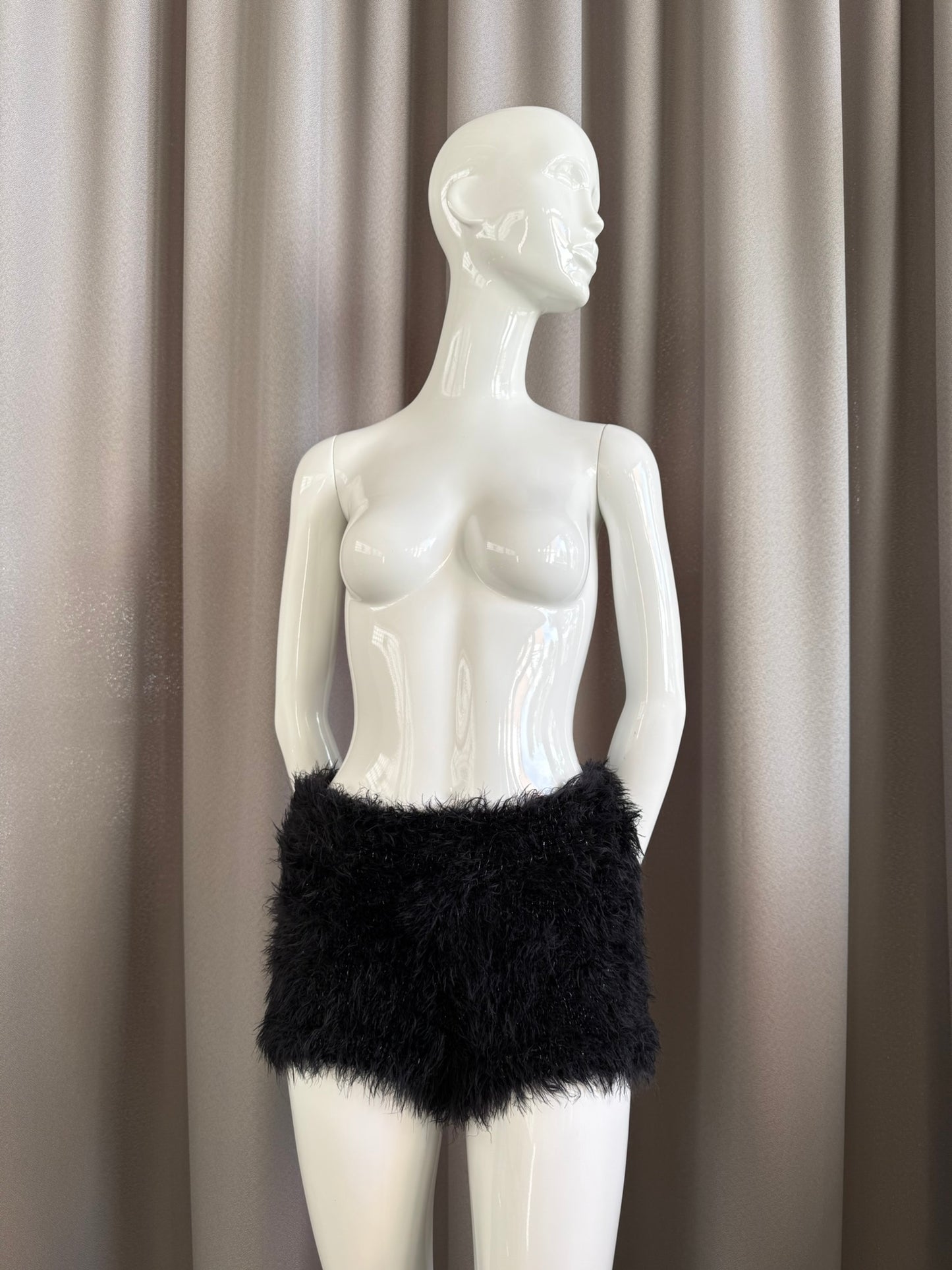 Hairy panty black