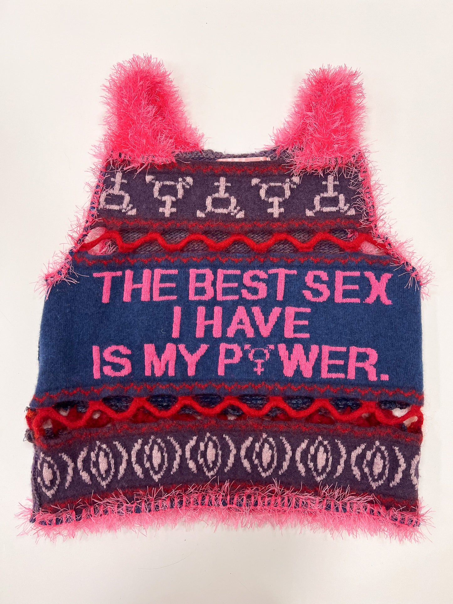 "The best sex I have" up-cycled top
