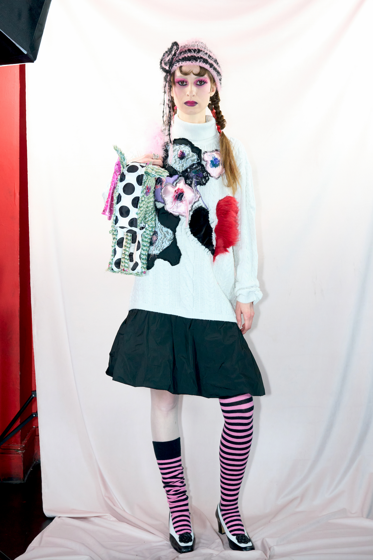 Broken heart patched dress