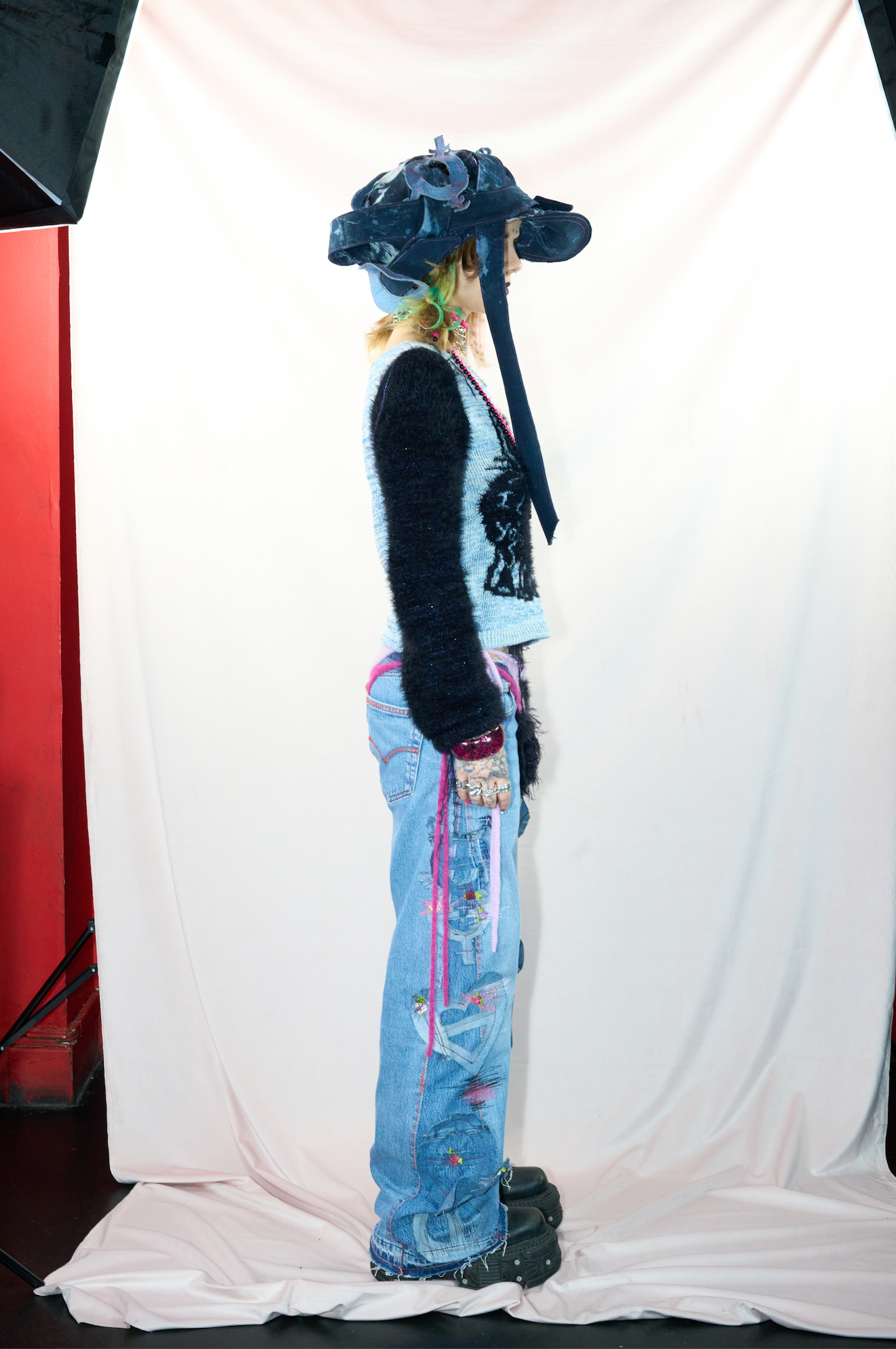 Love Patched Jeans Heart