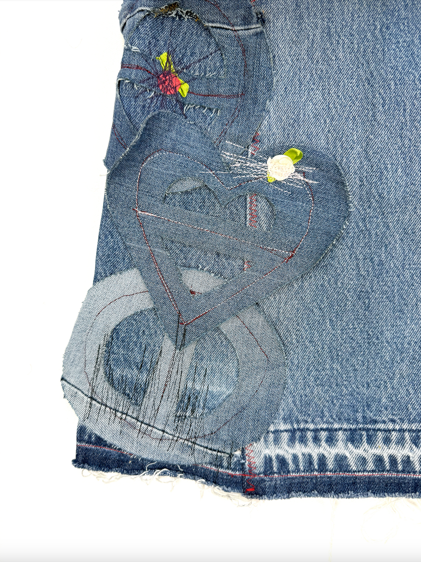 Love Patched Jeans Heart