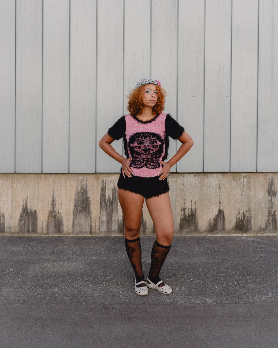 "Crazy Girl" t-shirt jumper
