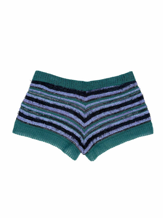 Green/blue deux-piece shorts