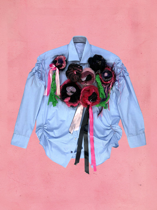 Ruffeled bouquet shirt